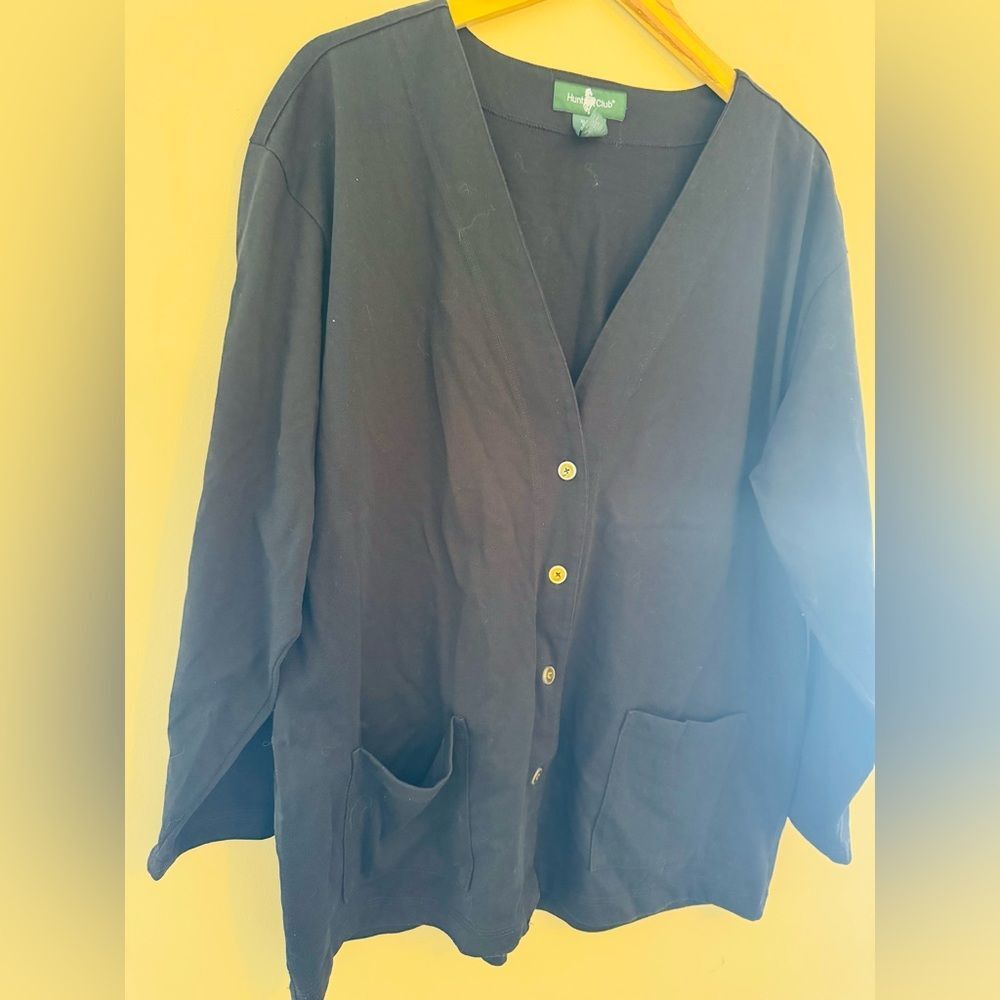 Hunt Club Black Cardigan Sweater